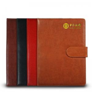 Personalized Notebook with Luxury Soft PU Leather Cover and Customized Paper Material