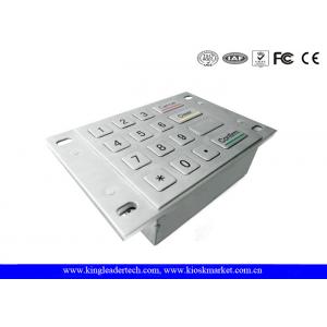 Dust Proof Usb Numeric Keypad , Metal Keypad With 4x4 Matrix and Flush Keys