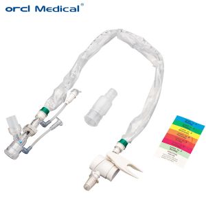 China Identification facile en soins intensifs pédiatriques, cathéter d'aspiration fermé jetable à code couleur 24H 72H supplier