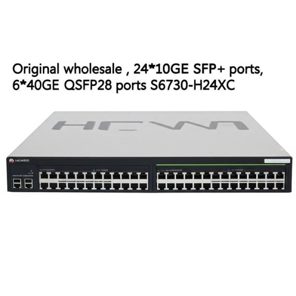 China Huawei CloudEngine S6730-H24X6C Gigabit Switch con capacidad de conmutación de 2,56 Tbps/25,6 Tbps, rendimiento de 1260 Mpps y garantía de 1 año wholesale