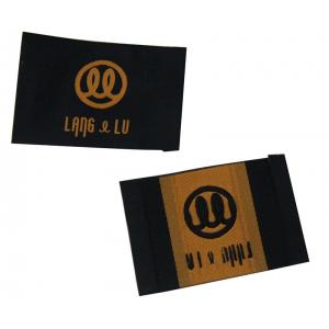 China Eco-friendly 30D Yarn clothes tags labels / Woven Labels For clothes supplier