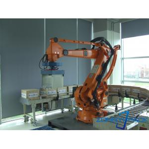 China Lay Cartons Plastic Robot Palletizer Machine Fully Automatic Metal supplier
