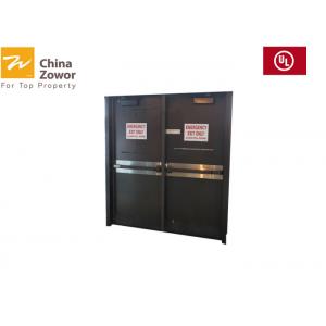 China BS Standard Right Handed Single Swing 1 Hour Fire Rated Metal Door With Glass Insert supplier