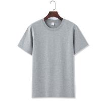 China Short Sleeve Cotton Blank Premium Flat Hem Basic T-Shirts Wholesale on sale