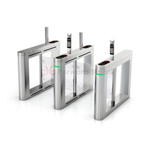 China Face Recognition Access Control QR Bar Code Swing Turnstile Gate on sale