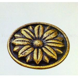 Size Dia38xH20 antique bronzed flower drawer pull knob,Zinc alloy,plating & color can OEM.