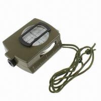 Professional Pocket Military Army Geology Compass with Bubble Level/Neck Strap 