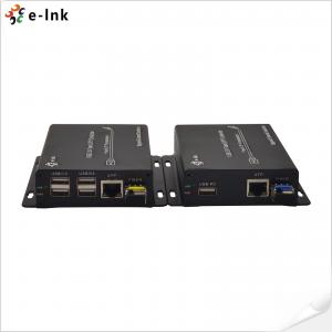 China 5VDC 6KM 4 Port USB2.0 Over Fiber UTP Extender supplier