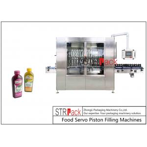 Fully Automated 1-5L Fruit and Vegetable Juice Bottles Piston Filling Machine With Volumetric Piston Filler