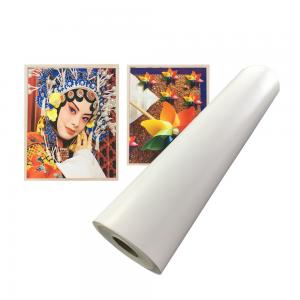 Glossy Polyester Canvas Roll For Large Format Inkjet Printing
