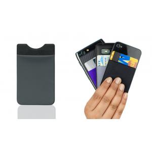 Cell Phone Wallet Case Credit ID Card Holder Pocket Elastic Lycra Stick 3M Adhesive Phone Card Bag