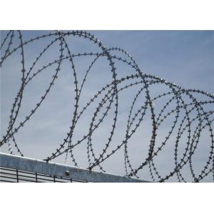 Barbed Tape Razor Wire Made in Coils concertina line for Security Barrier Fencing