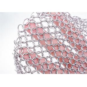 China Kitchen Cleaning 1.2mm X 10mm Stainless Steel Chainmail Ring Scrubber supplier