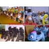 Funny kid toys motorized plush riding animal ,animal scooter in mall