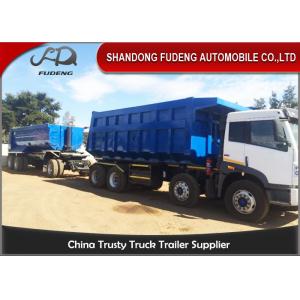 China Tipper Draw Bar Trailer  For Agricultural Goods , Dumping Trailers With Tow Bar supplier