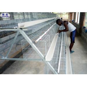 China Chicken Layer Battery Cage Dimensions Steel Wire Material Galvanized Surface supplier