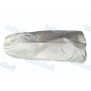 White Disposable Sleeve Covers , Disposable Sleeve Protectors With Elastic Cuff