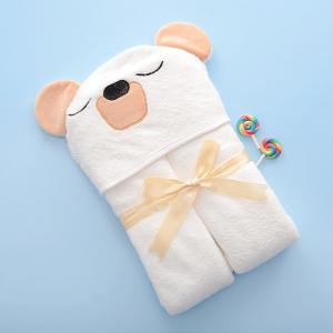 Custom Printing Newborn Hooded Bath Towel infant wash cloths Gift 600gsm
