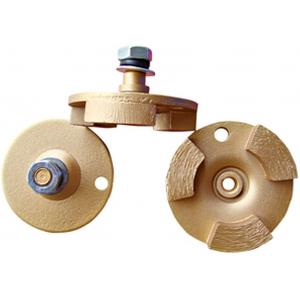 Fan 3 Segment Diamond Grinding Disc , Alloy Metal Concrete Grinding Wheel