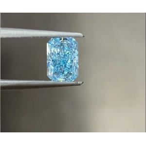 China 4ct 10 Mohs Lab Grown Blue Diamonds Radiant Brilliant Cut Large Size supplier