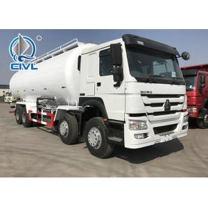 China 8x4 30CBM Dry Bulk Cement Powder Tank Liquid Tanker Truck Manual Transmission supplier