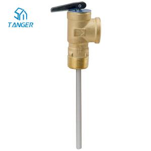 Hot Water Boiler Temperature Control System Temperature Pressure Relief Valve Water Heater 3/4