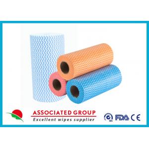 China Colorful Printing Spunlace Non Woven Fabric Roll For Household Cleaning supplier
