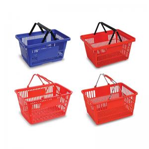 China Colorful Grocery Store Basket Plastic Material 5.71x 4.13x 2.36 Specification supplier