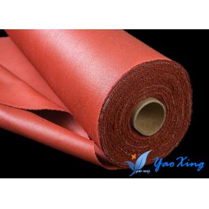 China Fireproof Silicone Rubber Coated Fiberglass Fabric / Fiberglass Heat Resistance supplier