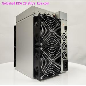 China goldshell KD6 hashrate 29.2Th/s from Goldshell mining Kadena algorithm for a power consumption of 2630W. supplier