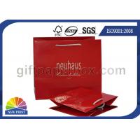 China Personalized Retail Shopping Bags / Red or Brown Paper Shopping Bags with Handles on sale