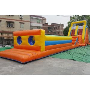 Largest Kids Inflatable Obstacle Courses Land Sport Game Giant Assault Course