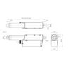 China Compact Electric Linear Actuator IP66 6mm/s 2000N Thrust force for Precise Motion Control wholesale