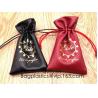 promotional fancy small waterproof black pu drawstring leather bag for money