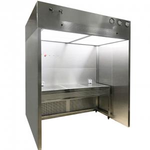 China Laminar Air Flow HEPA Cleanroom Booth With Differential Pressure Gauge supplier