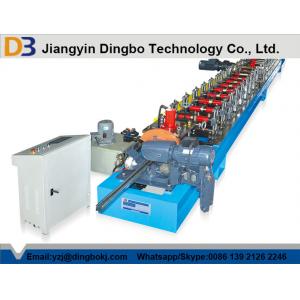 Colored Steel Roller Shutter Door Roll Forming Machine With Chain Transmission