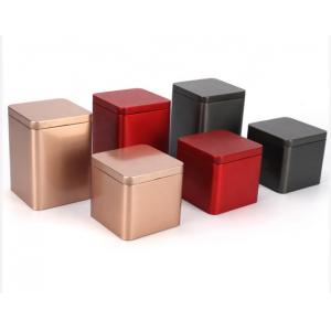 Cosmetic Gift Tin Cans 20ml Black Metal Square Aluminum Body Cream Tin Box