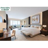 China Sofitel Five Star Standard Hotel Furniture Bedroom Sets Ebony Veneer + Light Hue Fnurnitures on sale