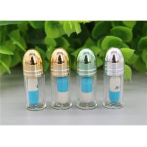 China Golden Empty Capsule Shells PS Plastic 2g Clear Pill Bottles supplier