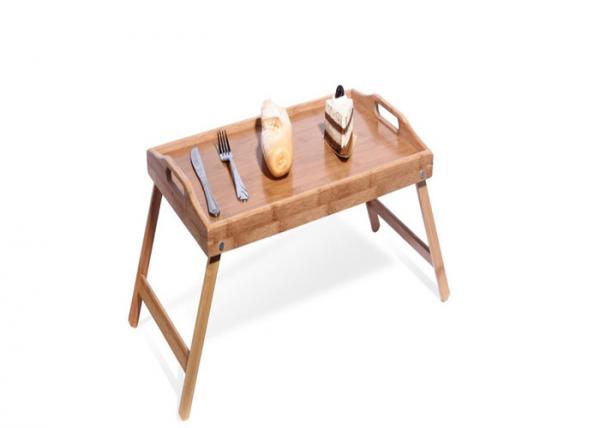 Rectangular Extra Large Organic Bamboo Serving Tray with Legs