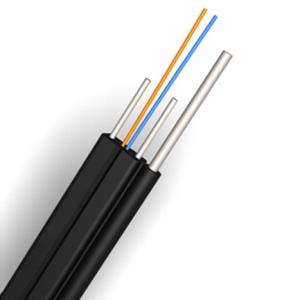 China Anti UV FTTH Aerial Drop Cable , Soft Flexible Fiber Optic Ethernet Cable supplier
