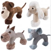 China Rubber Plush Puppies Dog Toys Safe For Aggressive Chewers on sale