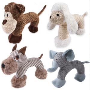 Rubber Plush Puppies Dog Toys Safe For Aggressive Chewers