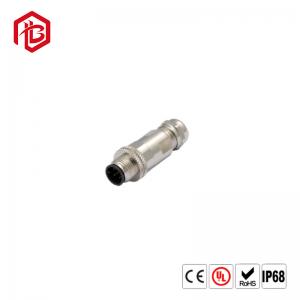 China Male To Female Extension Cable Spiral Cable M12 4 5 Pin Connector Waterproof Cable supplier