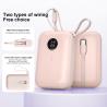 China 10000mAh 22.5W ユニバーサル ケーブル内蔵 電源バンク 黒 白 防火 ABS PC LED インジケータライト wholesale