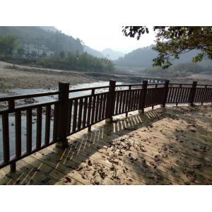 Damp Proof Insect Resistant WPC Railing 1.5m Plastic Coated Handrail Systems