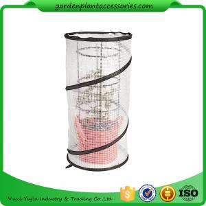 China Metal Tomato Cages / Tomato Plant Stakes ​With Pop Up Grow Mesh Bag 18 in diameter x 38 H White and Black or as reques supplier