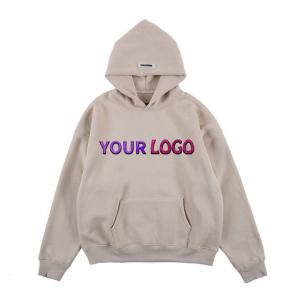 Anti - Pill Winter Fleece Cotton Pullover Hoodie Embroidery Knit