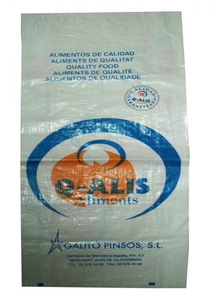 Multi - Functional BOPP Laminated PP Woven Bags , Woven Polypropylene Feed Bags