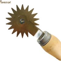China Beekeeping Tool wooden handle Frame Manual Wheel Type Wire Embedder for beekeeping on sale